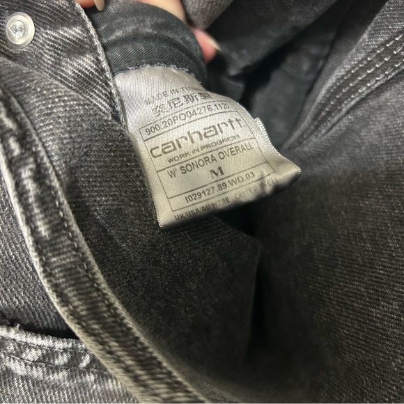Carhartt Work in Progress Grey Denim Sonora Overalls NWT - Picture 5 of 9